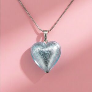 Silver Heart Pendant Necklace